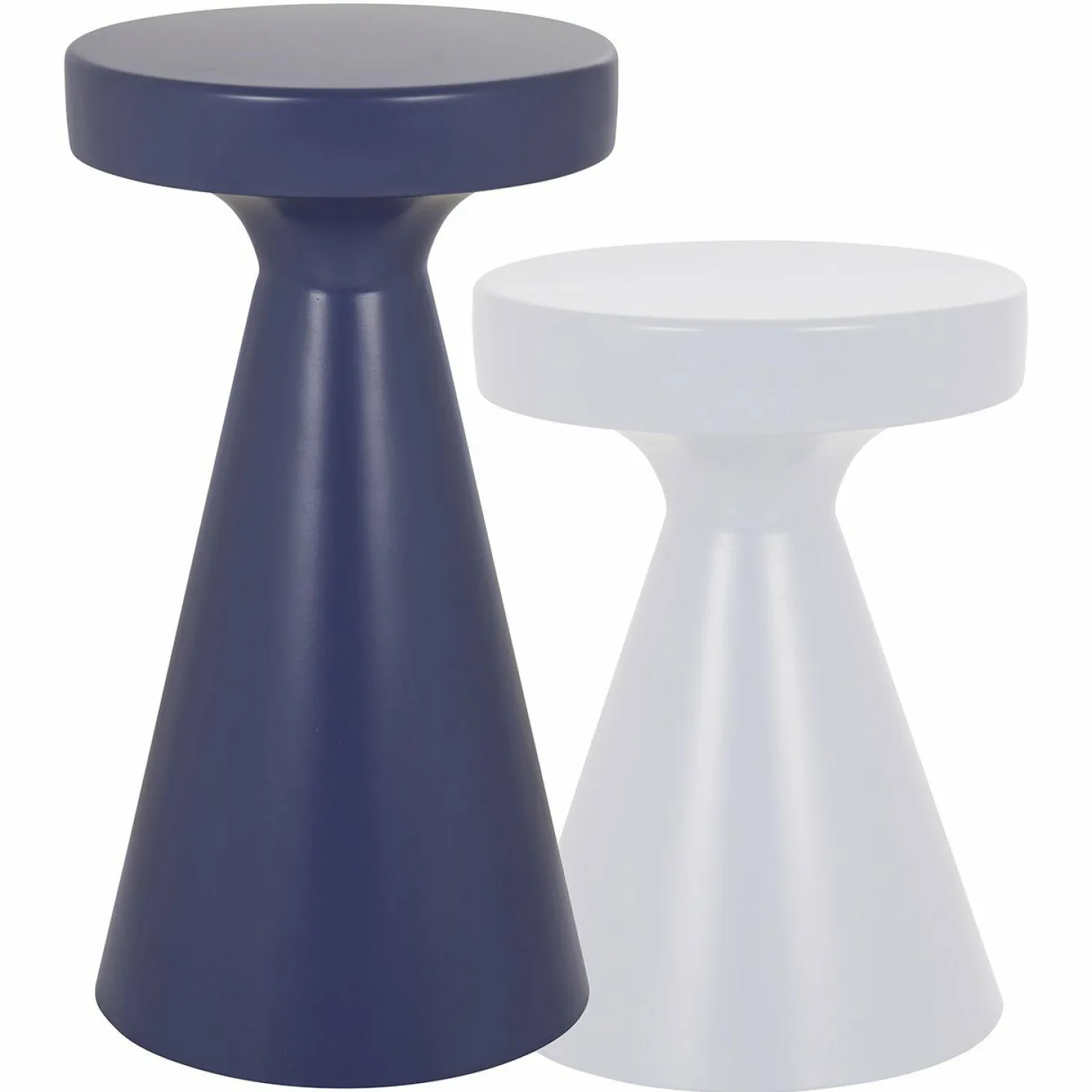 Ronde Bijzettafel Kimble 53 cm hoog - Paars - Loft24.nl