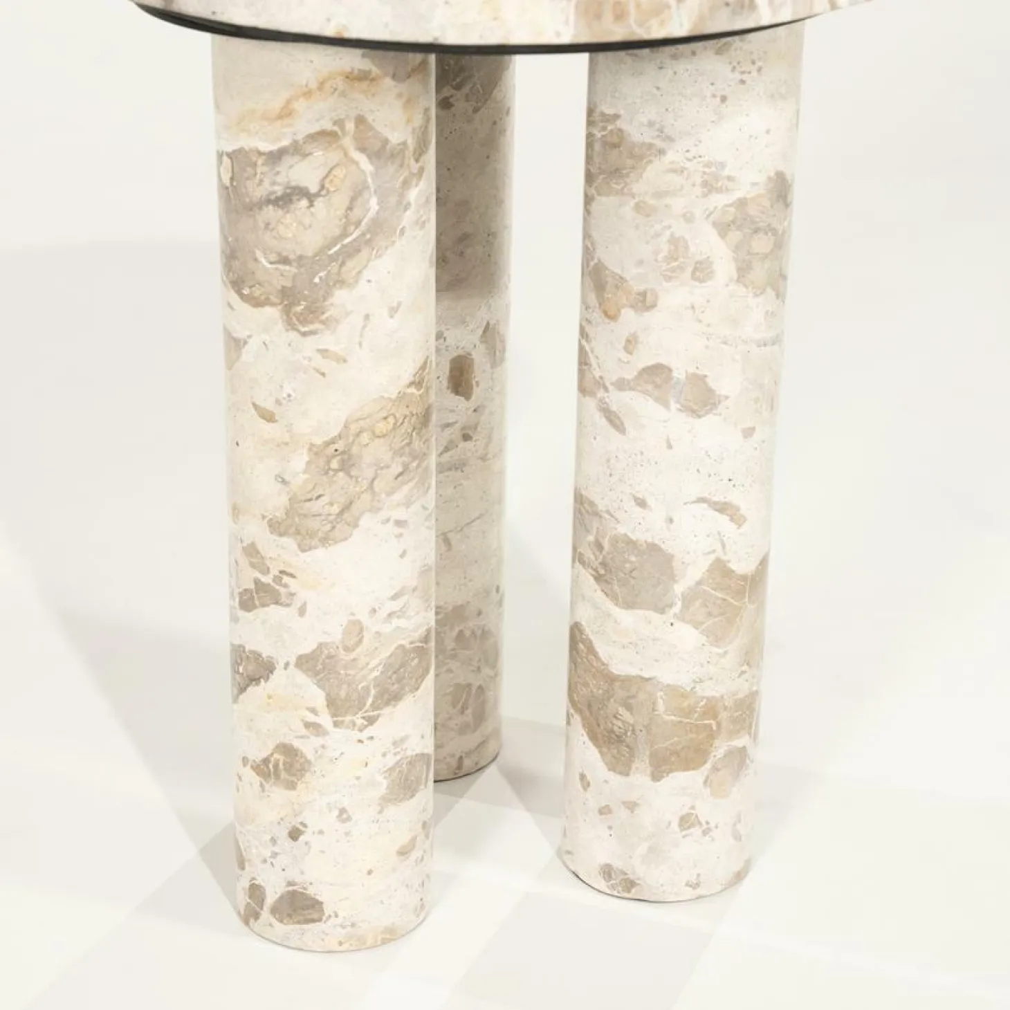 Ronde Bijzettafel Marmo Marmer 40cm - Loft24.nl
