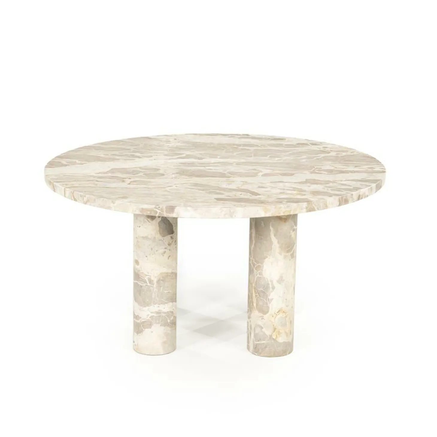 Ronde Bijzettafel Marmo Marmer 70cm - Loft24.nl