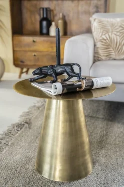 Ronde Bijzettafel Mastic - goud - Loft24.nl