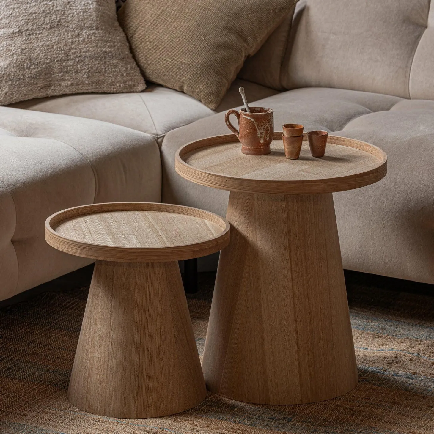 Ronde Bijzettafel Maud - 39 cm - Loft24.nl