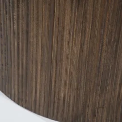 Ronde Bijzettafel Maxim Mangohout Marmer 60cm - Loft24.nl