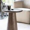Ronde Bijzettafel Ron Mangohout - Bruin - Loft24.nl