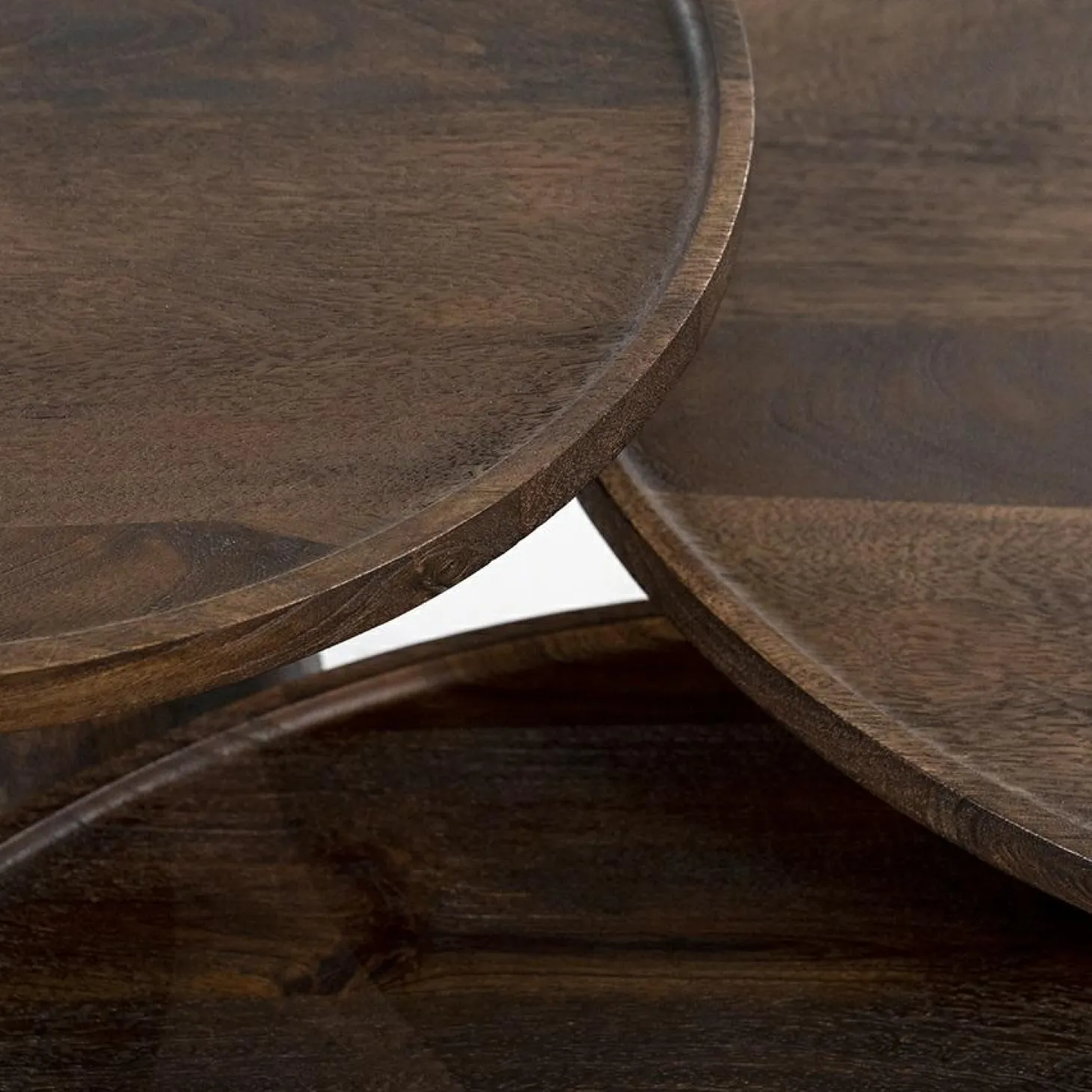 Ronde Bijzettafel Ron Mangohout - Bruin - Loft24.nl