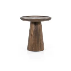 Ronde Bijzettafel Ron Mangohout - Bruin - Loft24.nl