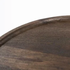 Ronde Bijzettafel Ron Mangohout - Bruin - Loft24.nl
