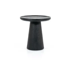 Ronde Bijzettafel Ron Mangohout - Zwart - Loft24.nl