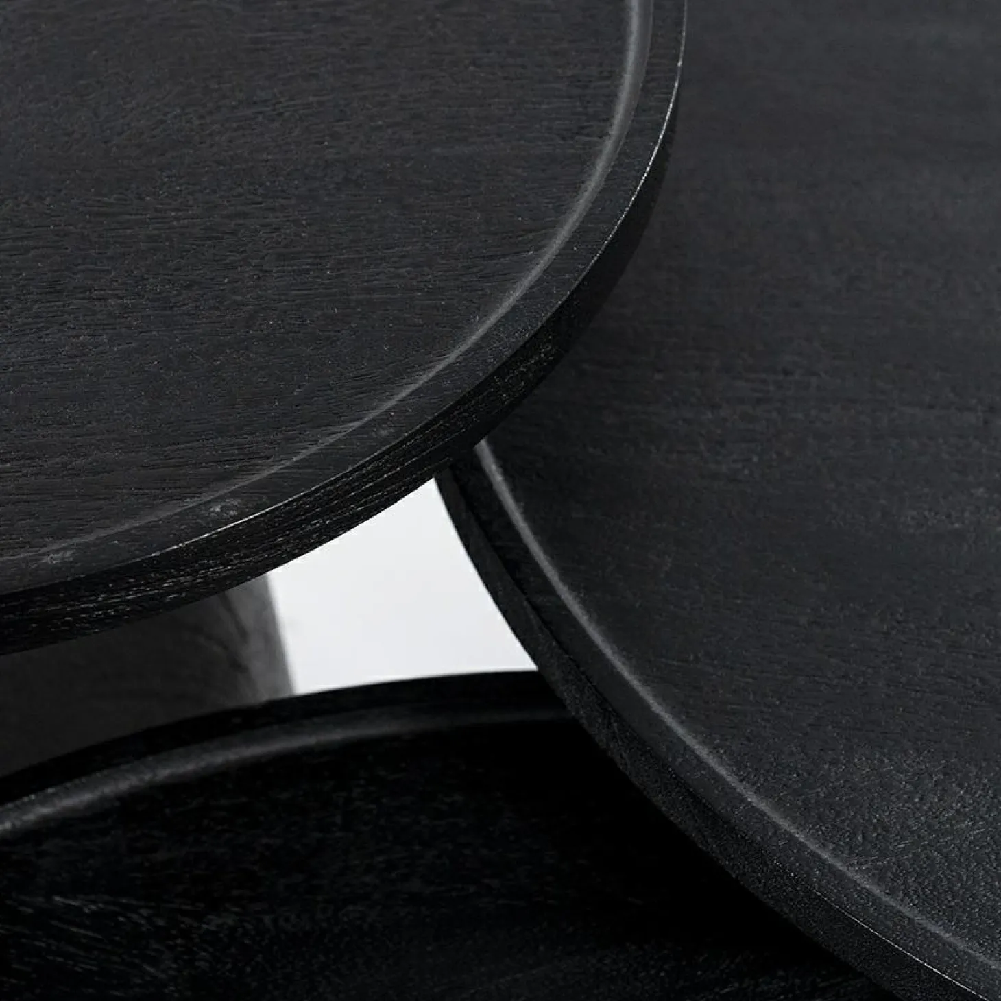 Ronde Bijzettafel Ron Mangohout - Zwart - Loft24.nl