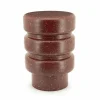 Ronde Bijzettafel Spatter 30cm - Burgundy - Loft24.nl
