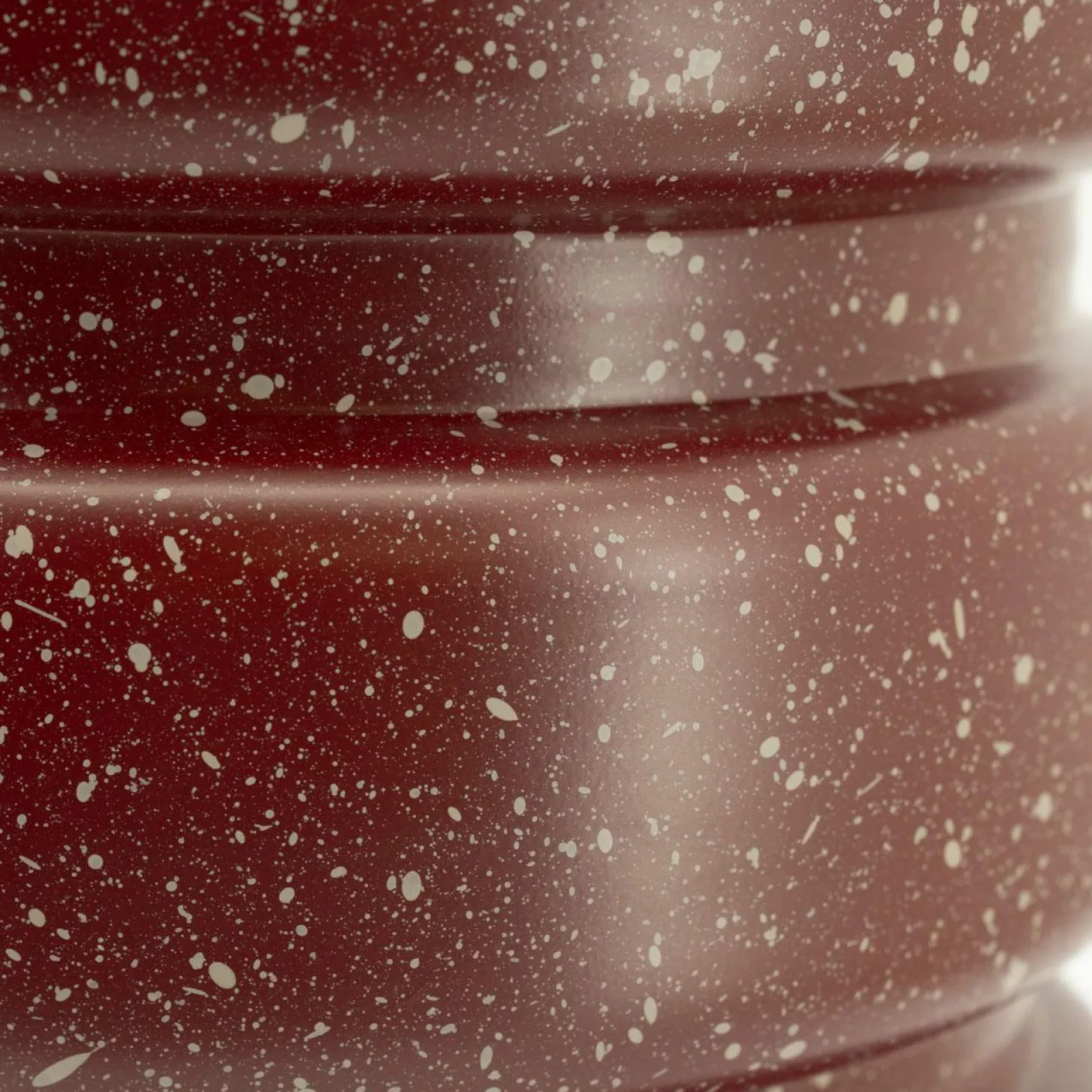 Ronde Bijzettafel Spatter 30cm - Burgundy - Loft24.nl