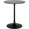 Ronde Bistrotafel Carlten Marmer Ø65 cm - Zwart - Loft24.nl