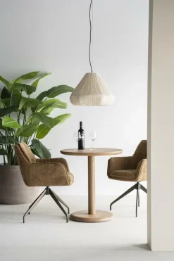 Ronde Bistrotafel Florent Mangohout 70cm - Naturel - Loft24.nl