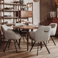 Ronde Eettafel Falcone Acaciahout 130cm - Loft24.nl
