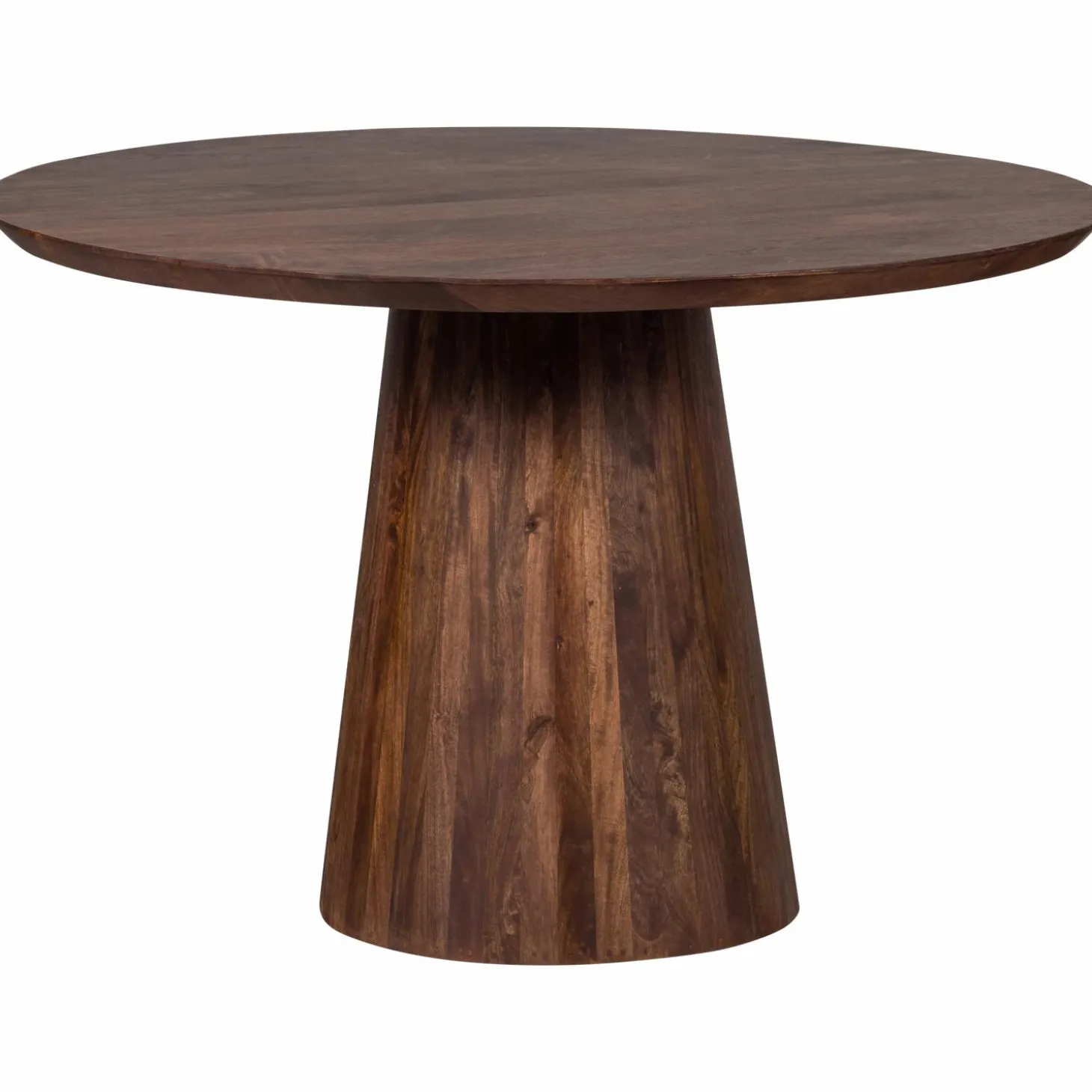 Ronde Eettafel Limit Mangohout 130cm - Walnoot - Loft24.nl