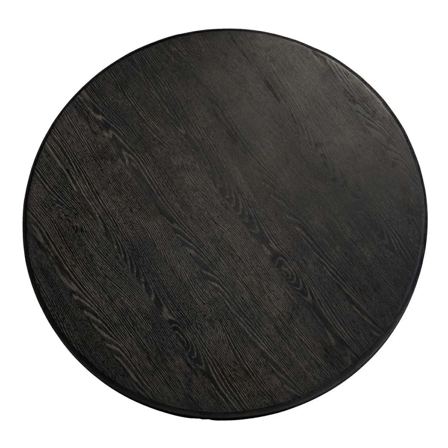 Ronde eettafel Macaron Ø130 cm - eikenhout met metalen onderstel - Loft24.nl