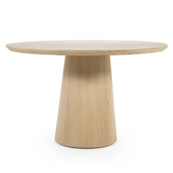 Ronde Eettafel Nola Eikenhout 130 cm - Naturel - Loft24.nl