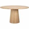 Ronde Eettafel Oakley Eiken Ø140 cm - Naturel - Loft24.nl