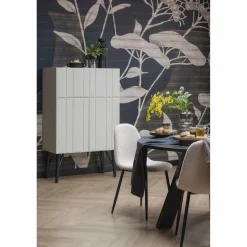 Ronde Eettafel Rhonda Eikenhout 130cm - Zwart - Loft24.nl