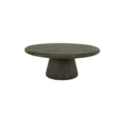Ronde Salontafel Asti Mangohout 90cm kleur Olijfbruin - Loft24.nl
