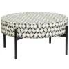 Ronde Salontafel Brendola Bone inlay 60 x 60 cm - Loft24.nl