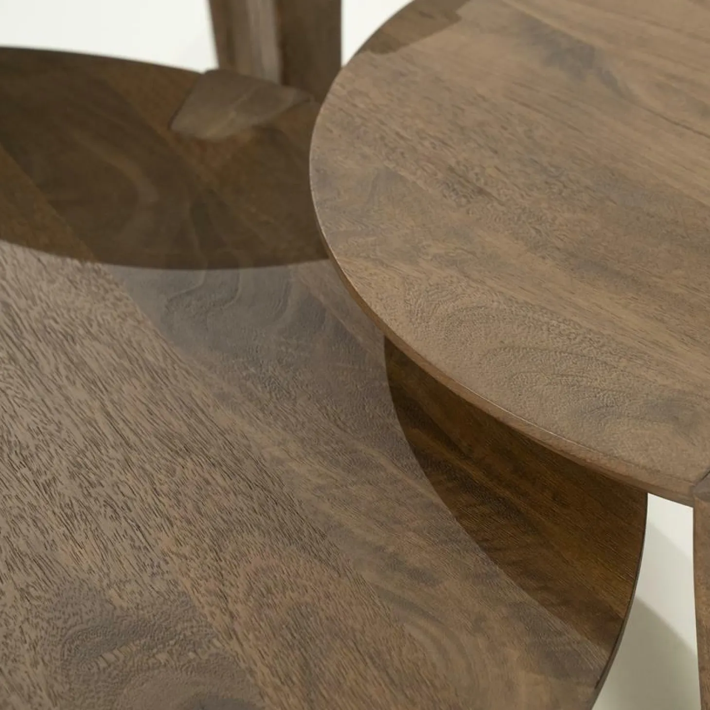 Ronde Salontafel Davina Mangohout - 80 cm - Loft24.nl