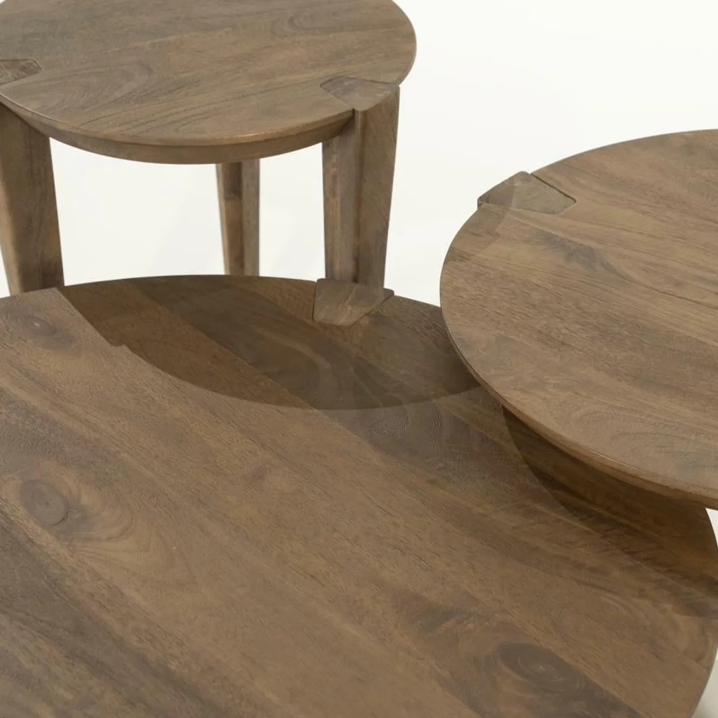 Ronde Salontafel Davina Mangohout - 60 cm - Loft24.nl