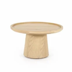 Ronde Salontafel Leia Eikenhout 66cm - Naturel - Loft24.nl