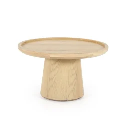 Ronde Salontafel Leia Eikenhout 66cm - Naturel - Loft24.nl