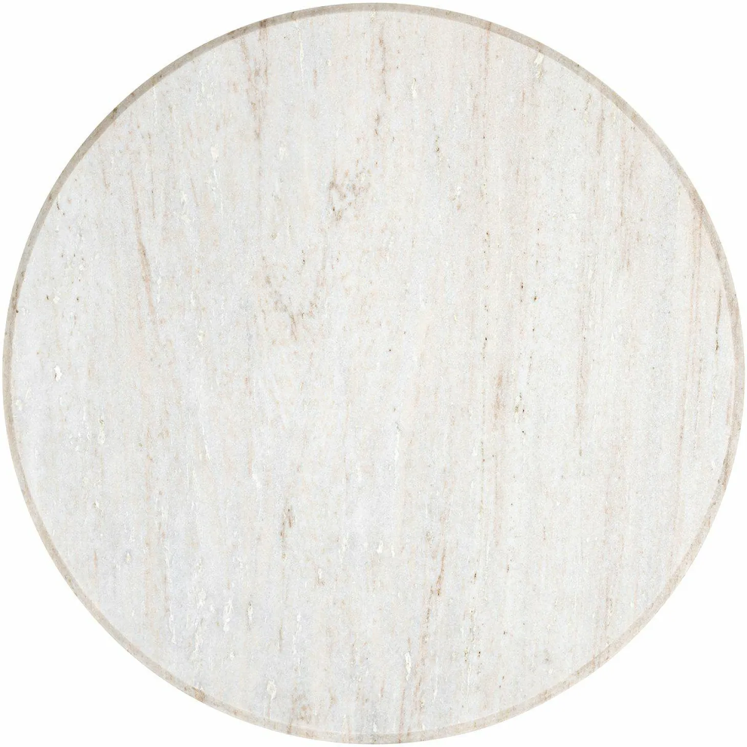 Ronde Salontafel Mayfield Marmer Ø90 cm - wit - Loft24.nl