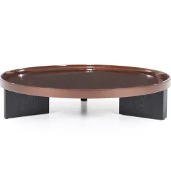 Ronde Salontafel Mayson 120cm - Rood - Loft24.nl