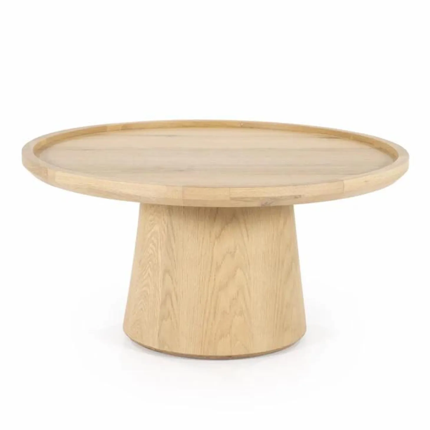Ronde Salontafelset Leia Eikenhout Naturel - Loft24.nl