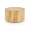 Ronde Salontafel Zayn Acaciahout 60 cm - Naturel - Loft24.nl