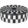 Rond Opbergdoosje Nore Ø15cm kleur Zwart/Wit - Loft24.nl