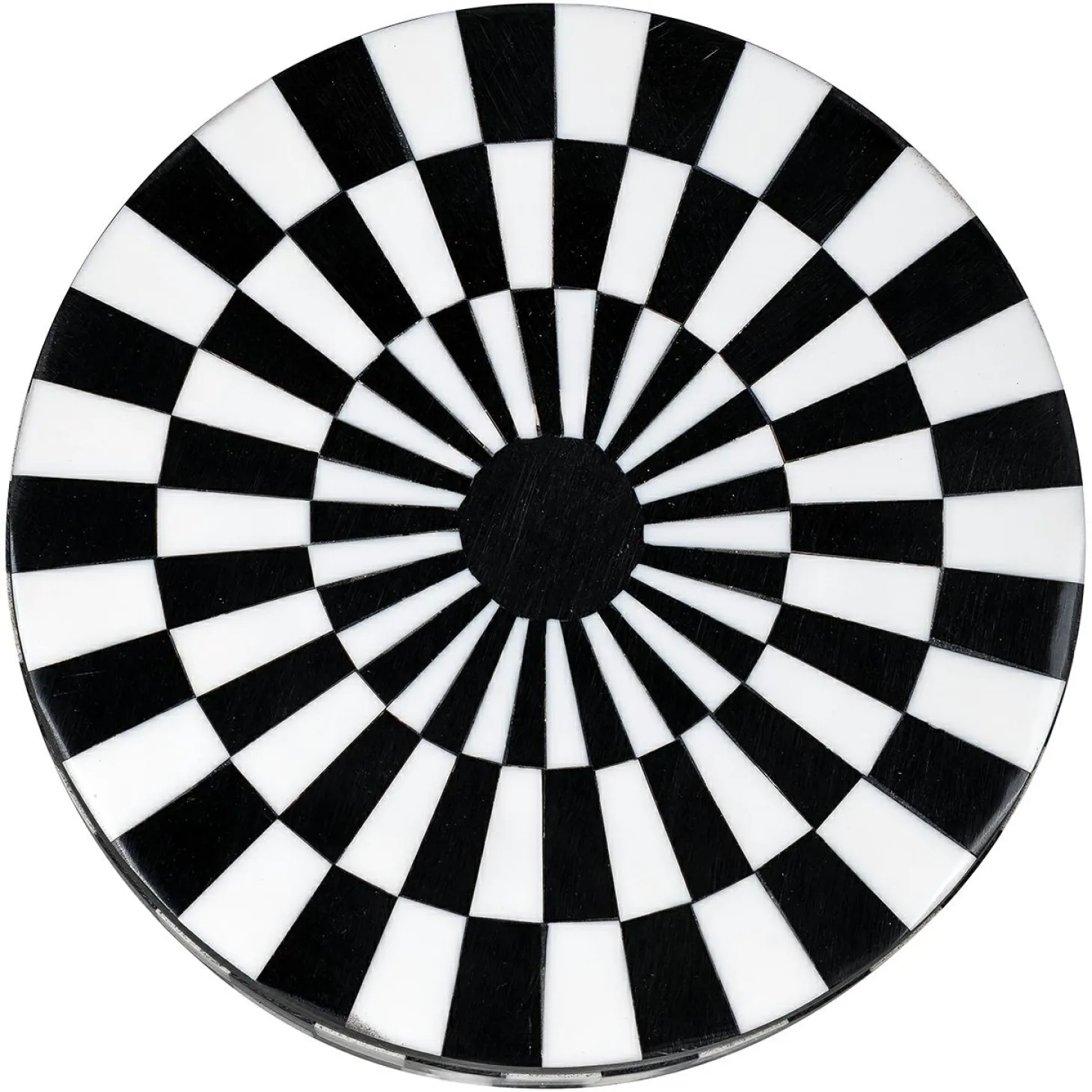Rond Opbergdoosje Nore Ø15cm kleur Zwart/Wit - Loft24.nl