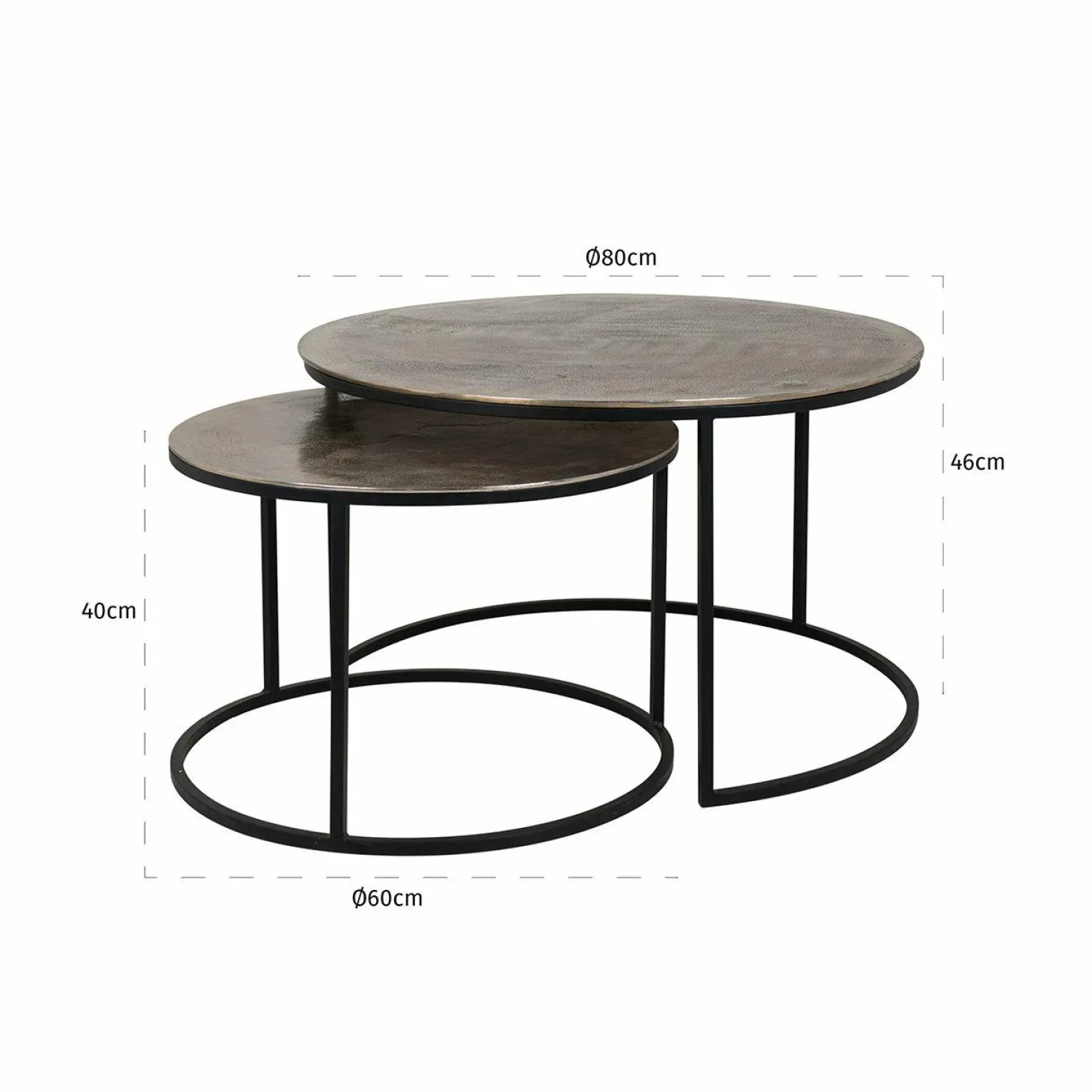 Salontafel Asher Set van 2 stuks - Loft24.nl