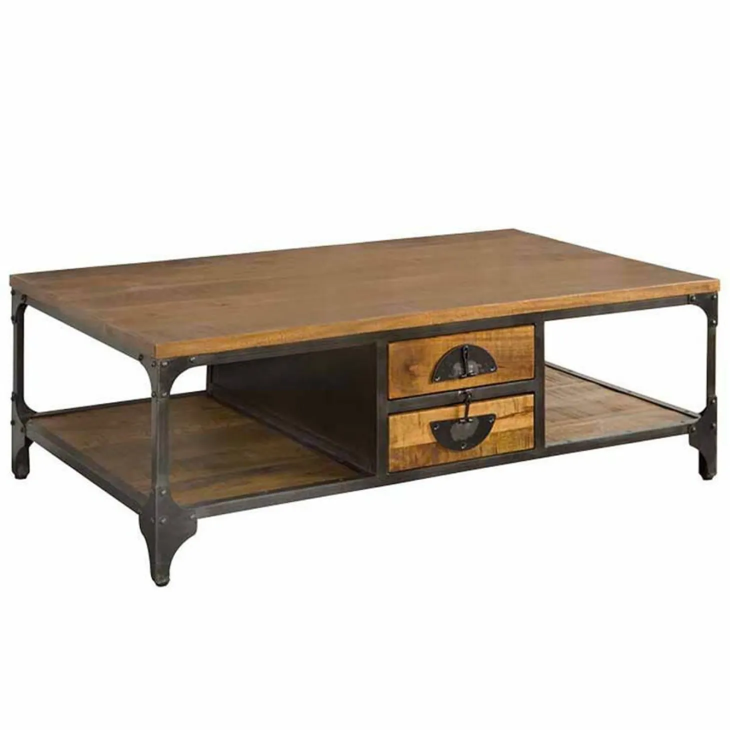 Salontafel Basto 135 x 75 cm Mangohout - Loft24.nl