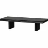 Salontafel Cali Mangohout 120 x 28cm zwart - Loft24.nl
