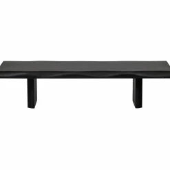 Salontafel Cali Mangohout 120 x 28cm zwart - Loft24.nl