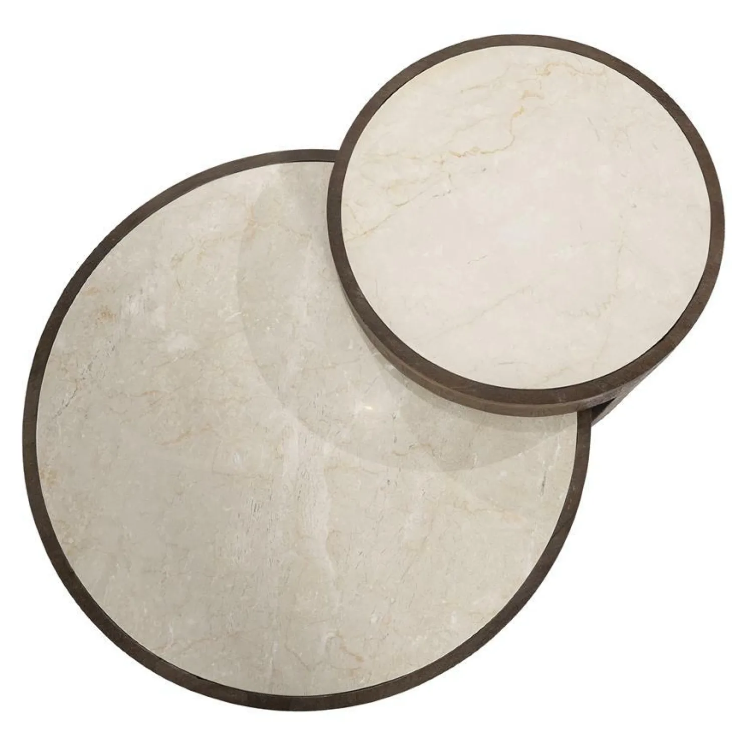 Salontafel Hazel Mangohout en Marmer Set van 2 stuks - Loft24.nl