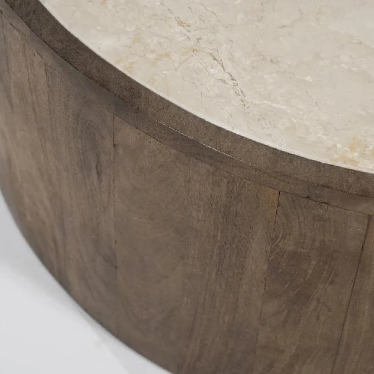 Salontafel Hazel Mangohout en Marmer Set van 2 stuks - Loft24.nl