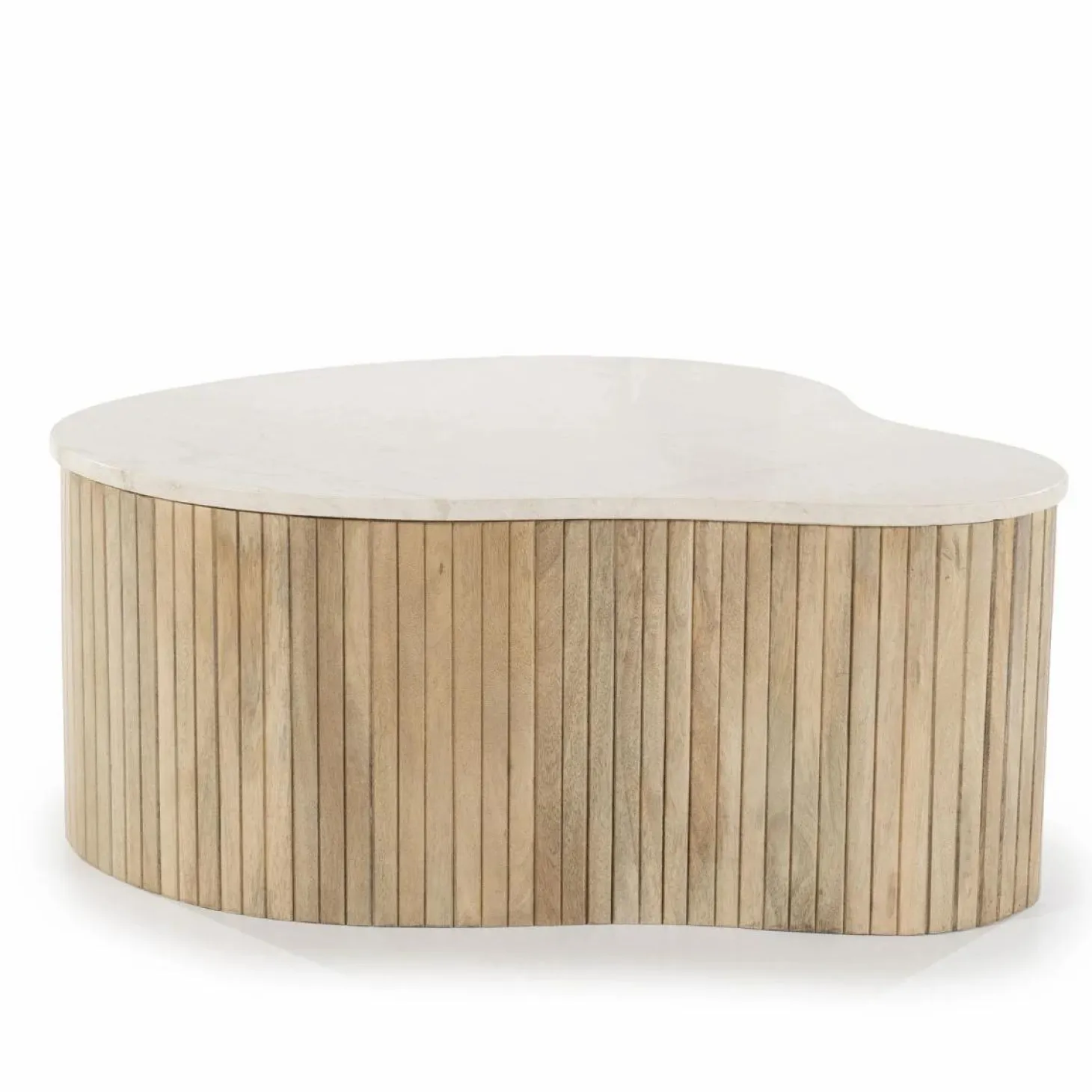 Salontafel Kira Medium Mangohout en Marmer - Loft24.nl