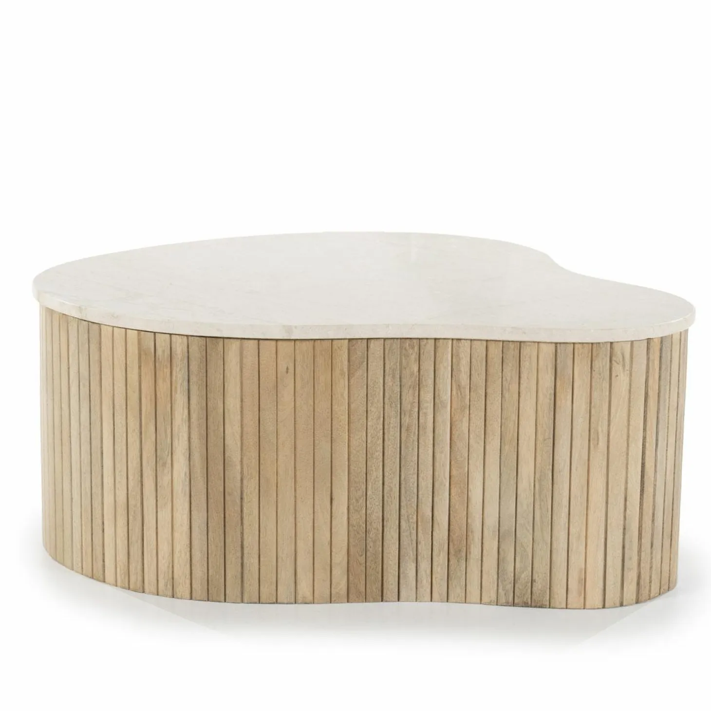 Salontafel Kira Medium Mangohout en Marmer - Loft24.nl