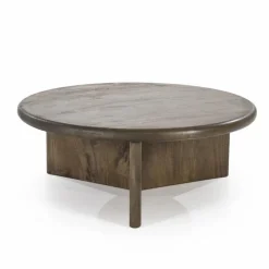 Salontafel Leoti Mangohout - Bruin 80cm - Loft24.nl