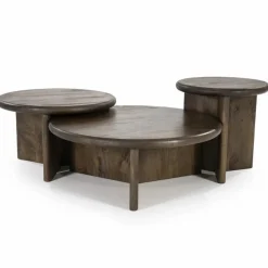 Salontafel Leoti Mangohout - Bruin 60cm - Loft24.nl