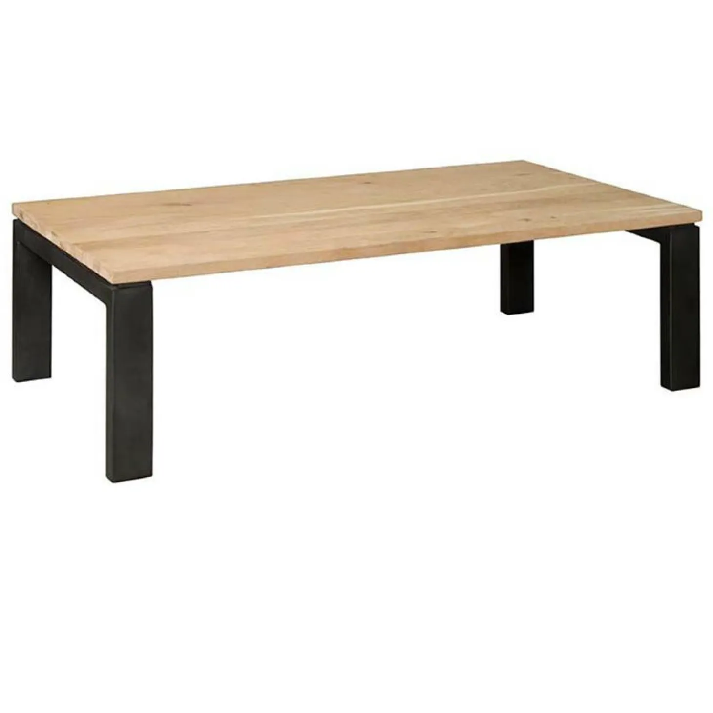 Salontafel Lido Eiken en metaal 135 x 75 cm - Loft24.nl