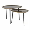 Salontafel Louve set van 2 (Geborsteld Goud) - Loft24.nl
