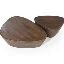 Salontafel Mila Mangohout Bruin – 70x53cm - Loft24.nl