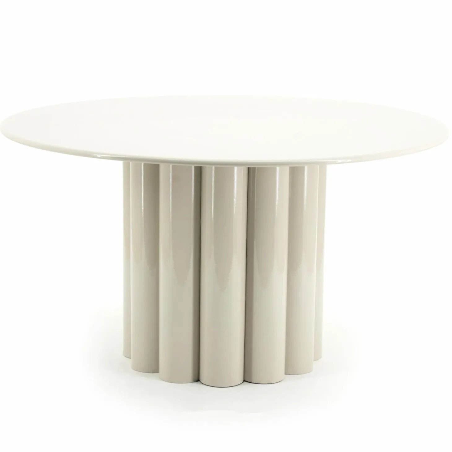 Salontafel Olympa Metaal Ø63cm - Beige - Loft24.nl