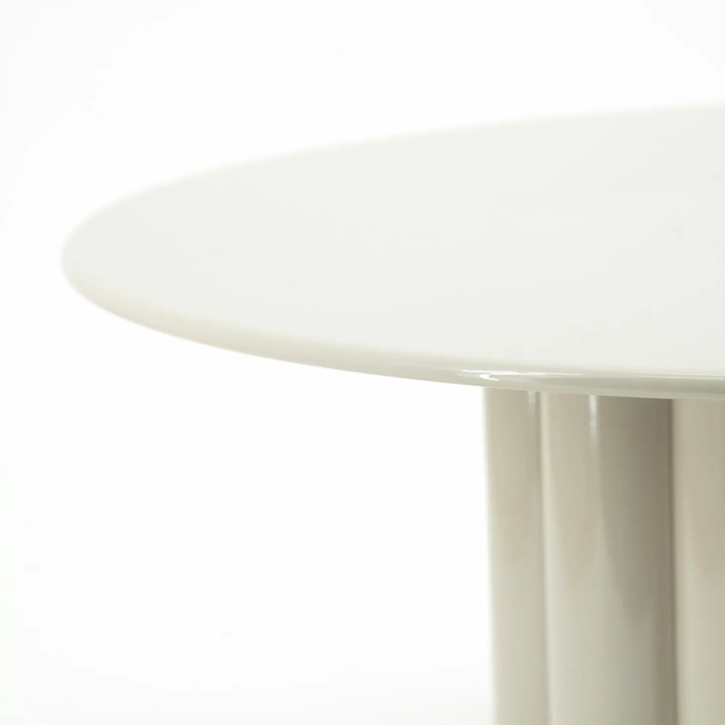 Salontafel Olympa Metaal Ø63cm - Beige - Loft24.nl