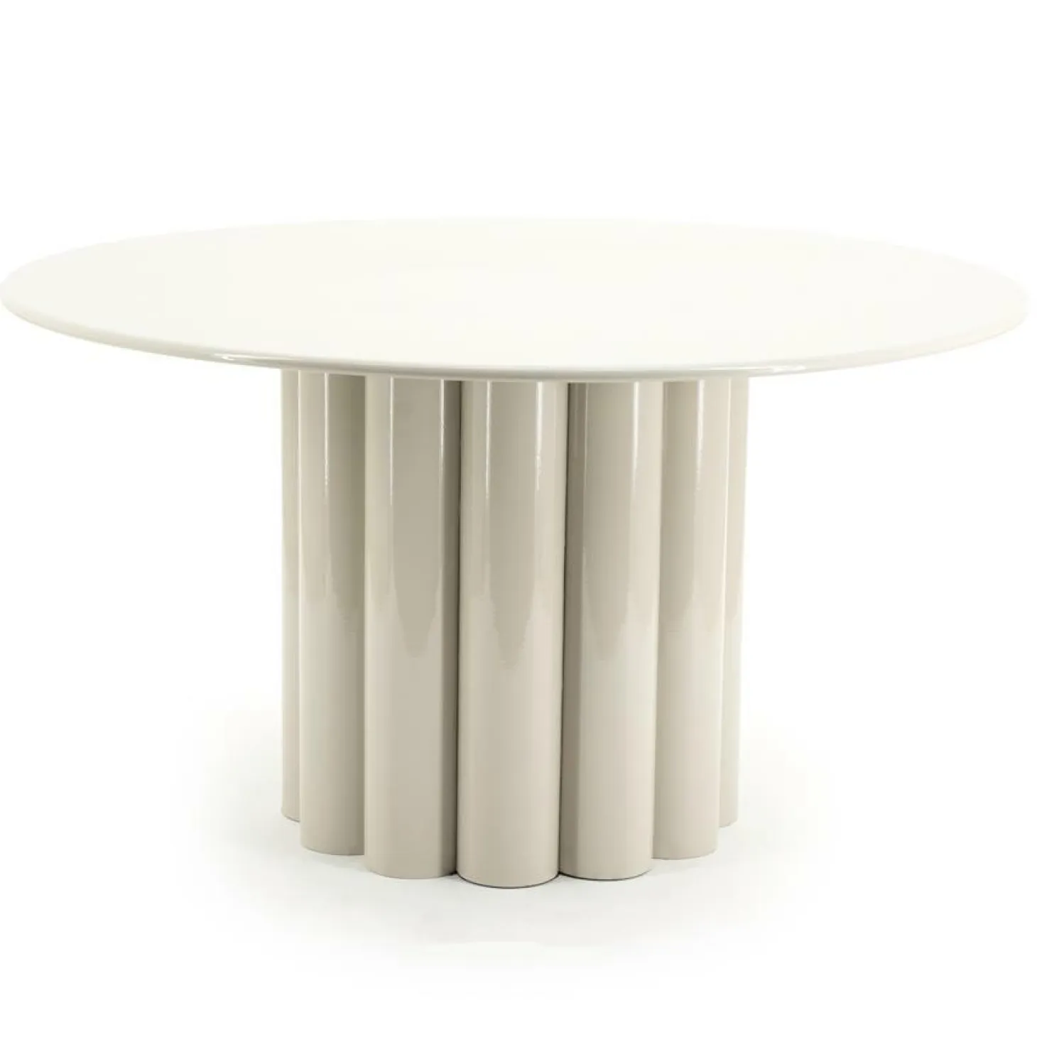 Salontafel Olympa Metaal Ø63cm - Beige - Loft24.nl